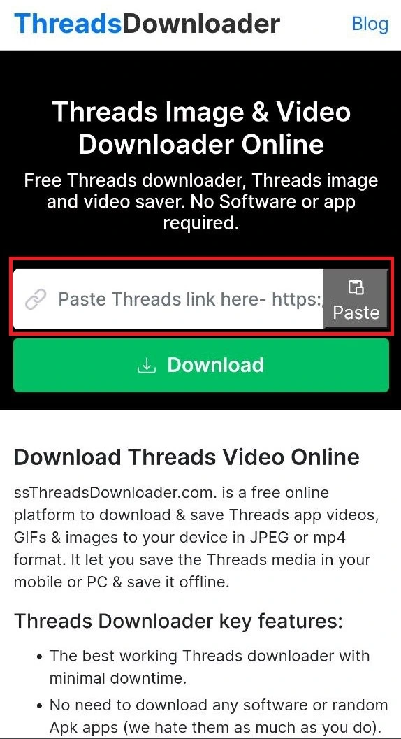 threads video downloader online